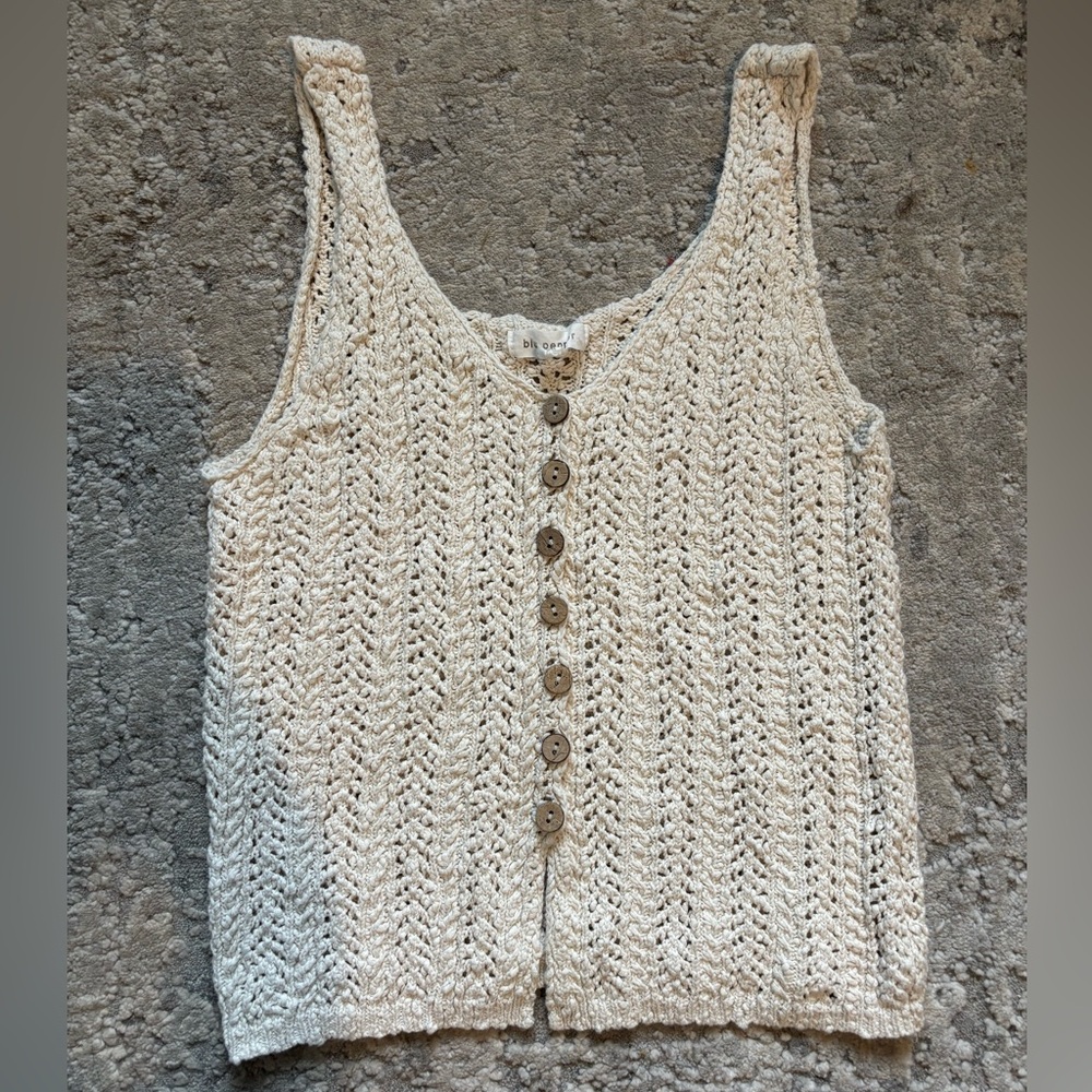 Blu Pepper crochet vest